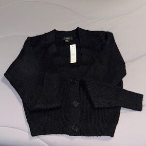 J. Crew Black Cardigan Sweater NWT